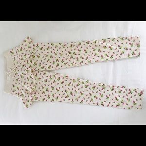 Betsey Johnson floral peplum casual pants